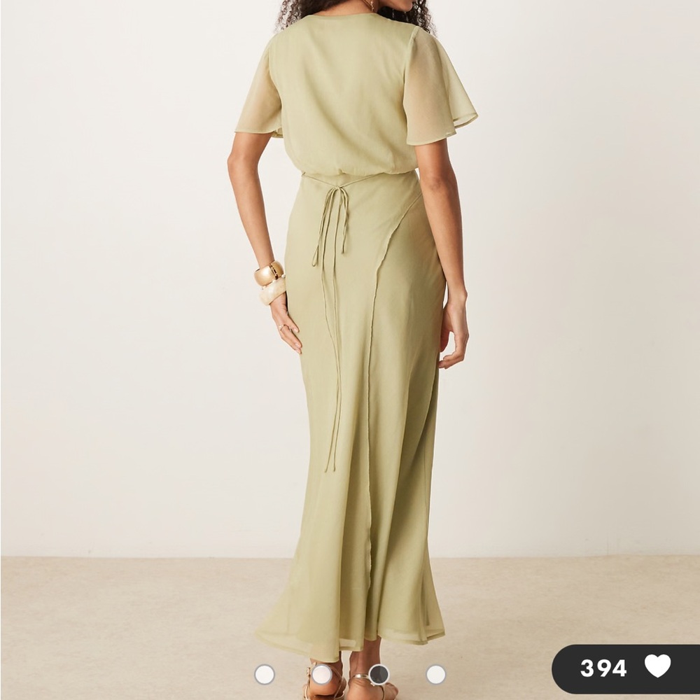 ASOS Elegant Sage Green Maxi Dress - Picture 6 of 6